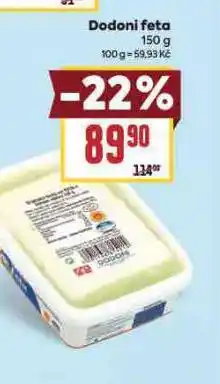 Billa Dodani feta nabídka