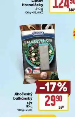 Billa Jihočeský balkánský sýr nabídka