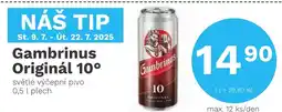 Konzum Gambrinus Originál 10° nabídka