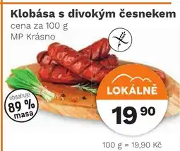 Konzum Klobása s divokým česnekem nabídka