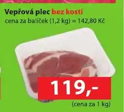 Konzum Vepřová plec bez kosti nabídka