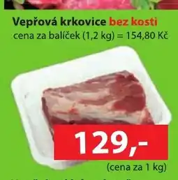 Konzum Vepřová krkovice bez kosti nabídka