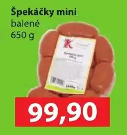 Konzum Špekáčky mini balené nabídka