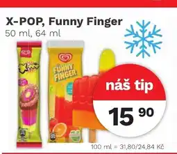 Konzum X-POP, Funny Finger nabídka