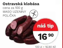 Konzum Ostravská klobása nabídka