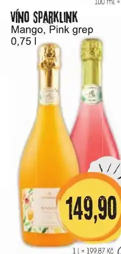 Konzum VÍNO SPARKLINK Mango, Pink grep nabídka