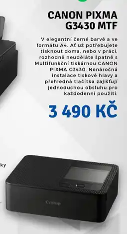 Planeo Elektro CANON PIXMA G3430 MTF nabídka