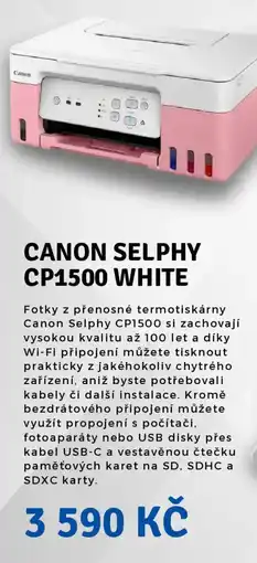 Planeo Elektro CANON SELPHY CP1500 WHITE nabídka