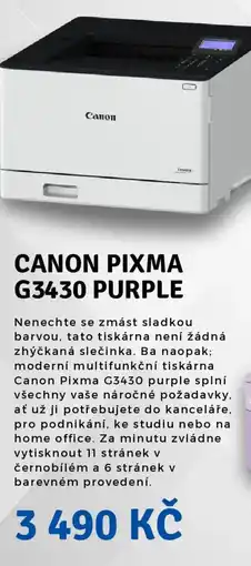 Planeo Elektro CANON PIXMA G3430 PURPLE nabídka