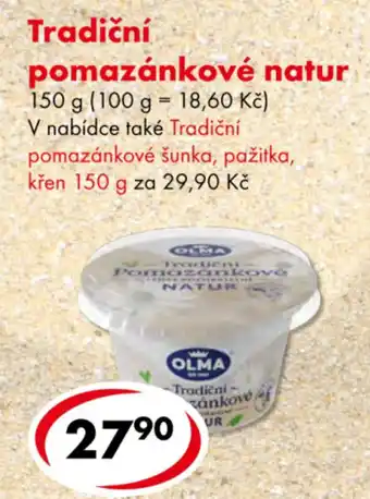 CBA Tradiční pomazánkové natur nabídka