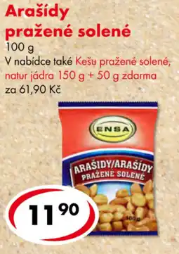CBA Arašídy pražené solené nabídka