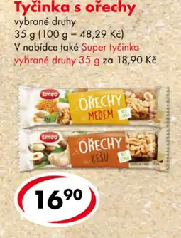 CBA Tyčinka s ořechy nabídka