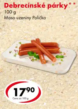 CBA Debrecínské párky nabídka