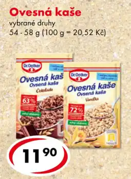CBA Ovesná kaše nabídka