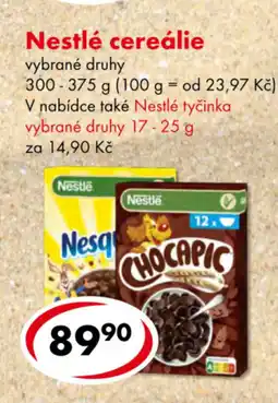CBA Nestlé cereálie nabídka