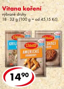 CBA Vitana koření vybrané druhy nabídka
