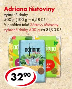 CBA Adriana těstoviny nabídka