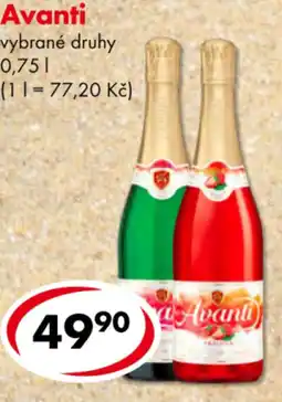 CBA Avanti vybrané druhy nabídka