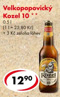CBA Velkopopovický Kozel 10 nabídka