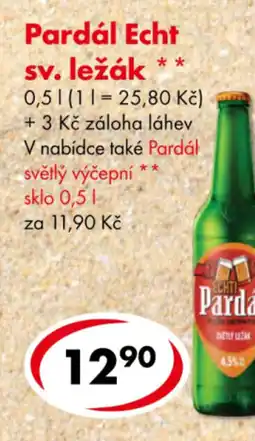 CBA Pardál Echt sv. ležák nabídka