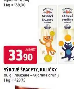 Terno Sýrové čpagety kuličky 80 g neuzené vybrané druhy nabídka