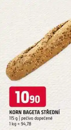 Terno Korn bageta střední 115 g pečivo dopečené nabídka