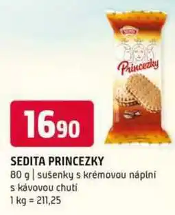 Terno Sedita Princezky 80 g sušenky s krémovou náplní s kávovou chutí nabídka