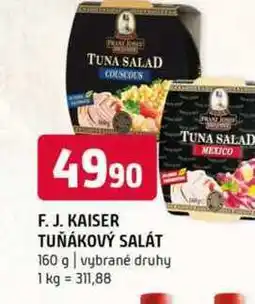 Terno F. J. Kaiser tuńákový salát 160 g vybrané druhy nabídka