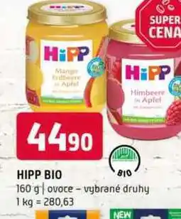 Terno Hipp bio 160 g ovoce vybrané druhy nabídka
