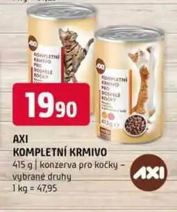 Terno Axi kompletní krmivo 415 g konzerva pro kočky vybrané druhy nabídka
