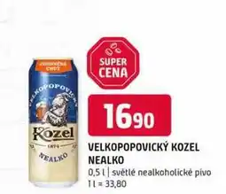 Terno Velkopopovický Kozel, světlé výčepní pivo 0.5l nabídka