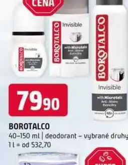 Terno Borotalco 40-150 ml deodorant vybrané druhy nabídka