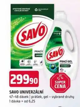 Terno Savo univerzální 47-48 dávek prášek, gel vybrané druhy nabídka