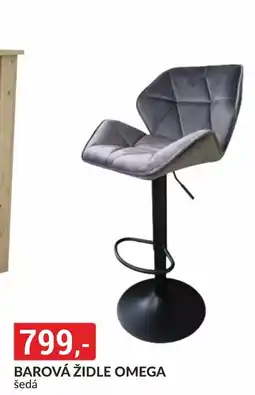 Baumax BAROVÁ ŽIDLE OMEGA šedá nabídka