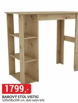 Baumax BAROVÝ STŮL VISTIG nabídka
