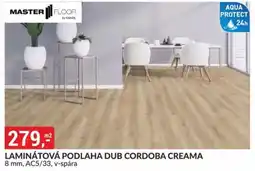Baumax LAMINÁTOVÁ PODLAHA DUB CORDOBA CREAMA 8 mm, AC5/33, v-spára nabídka