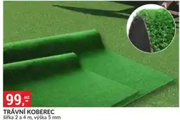 Baumax TRÁVNÍ KOBEREC šířka 2 a 4 m, výška 5 mm nabídka