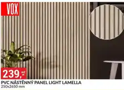 Baumax PVC NÁSTĚNNÝ PANEL LIGHT LAMELLA 250x2650 mm nabídka