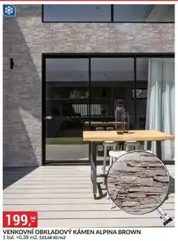 Baumax VENKOVNÍ OBKLADOVÝ KÁMEN ALPINA BROWN nabídka