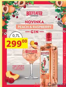 BENE Nápoje BEEFEATER LONDON GIN - PEACH & RASPBERRY 0,7l nabídka