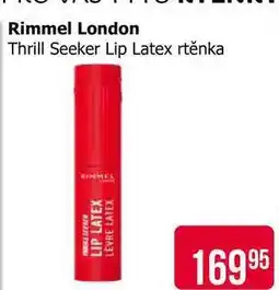 Teta Rimmel London Thrill Seeker Lip Latex rtěnka nabídka