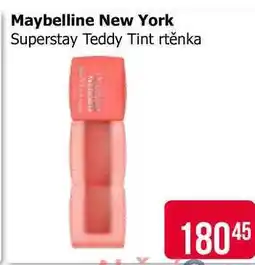 Teta Maybelline New York Superstay Teddy Tint rtěnka nabídka