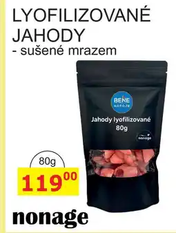 BENE Nápoje LYOFILIZOVANÉ JAHODY - sušené mrazem 80g nabídka