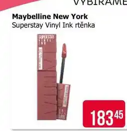 Teta Maybelline New York Superstay Vinyl Ink rtěnka nabídka