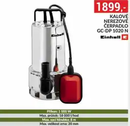 Baumax Kalové nerezové čerpadlo GC-DP 1020 N nabídka