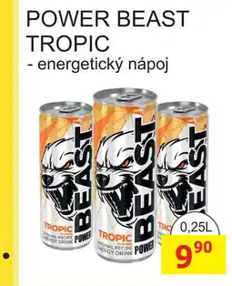 BENE Nápoje POWER BEAST TROPIC - energetický nápoj 0,25L nabídka