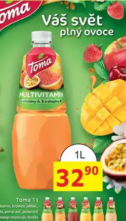 BENE Nápoje Toma 1L PET nabídka