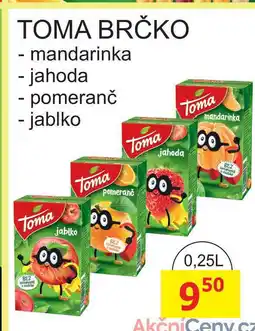 BENE Nápoje TOMA BRČKO 0,25L nabídka