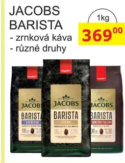 BENE Nápoje JACOBS BARISTA 1kg - zrnková káva nabídka
