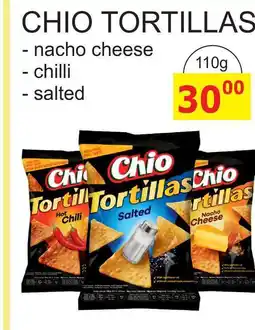BENE Nápoje Chio Tortillas Kukuřičný snack 110g, vybrané druhy nabídka